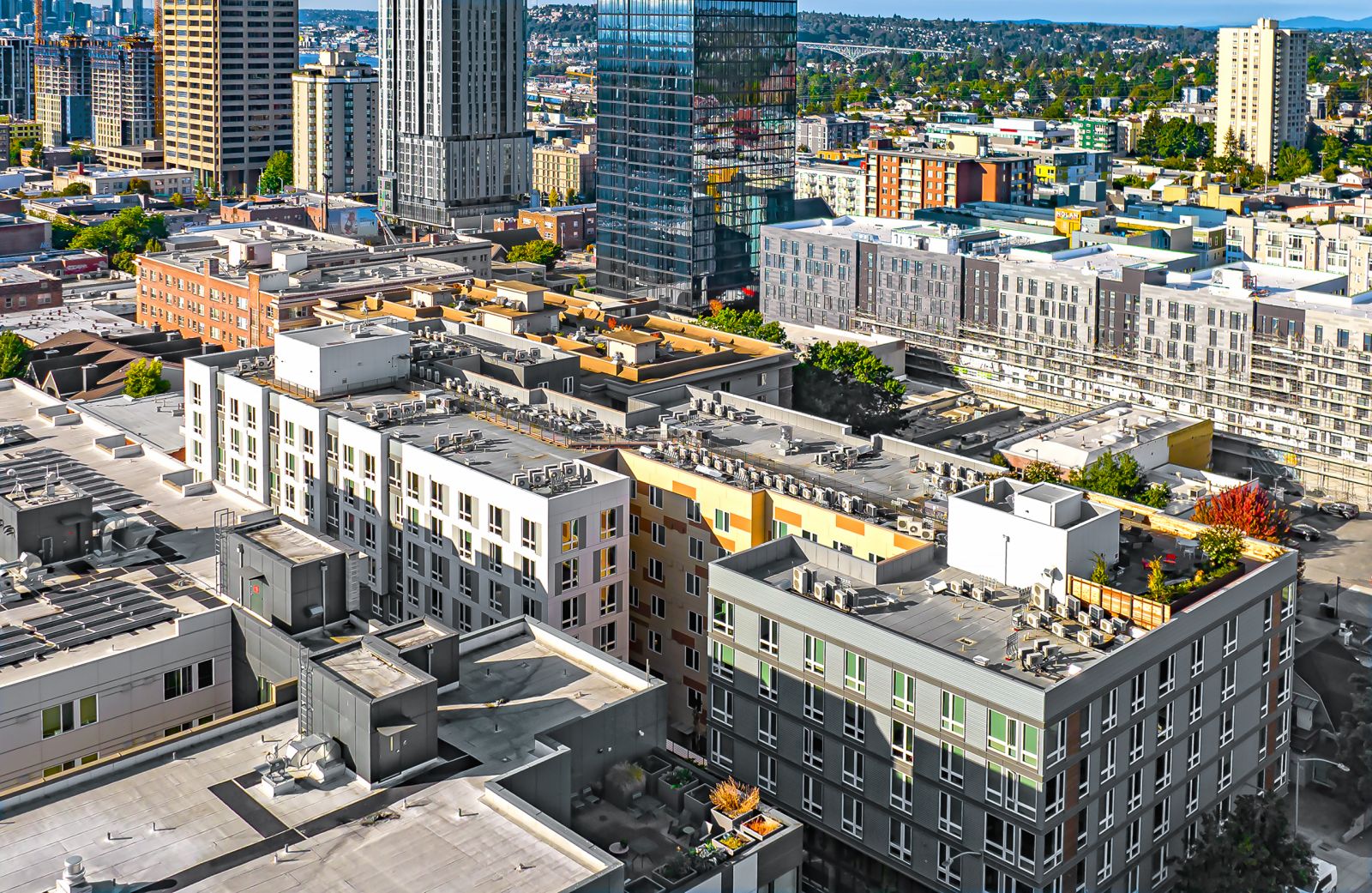aerial view of property theory u district seattle
